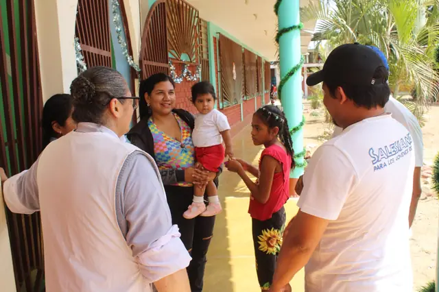 Servicio en una casa de acogida